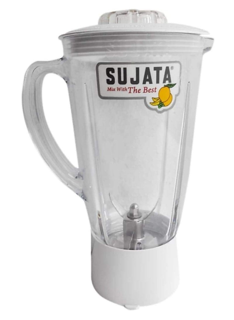 سوجاتا Sujata Blender Plastic Jar, 1750 ml, (White) (White_1), 100 Watts - Image 1